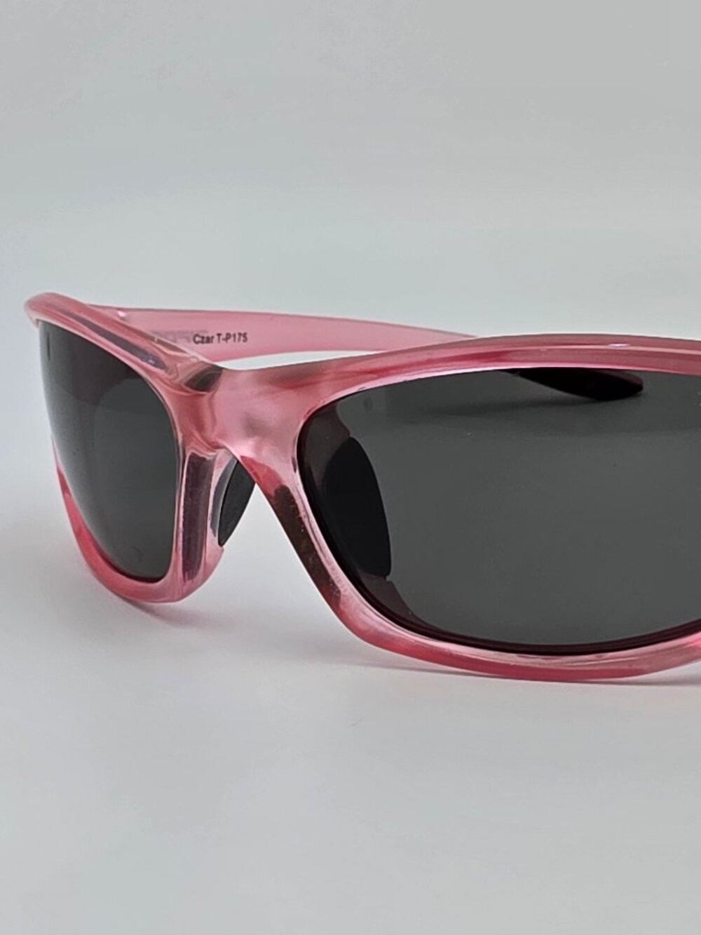 Tifosi Czar T-P175 Metallic Pink Frame Polarized Grey Lens Sunglasses 61-16-125